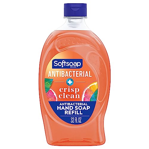 Softsoap Antibacterial Liquid Hand Soap Refill - 99.9% Bacteria Elimination, Moisturizing - 32oz