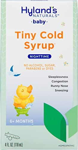 Hyland's Naturals Baby Cold Syrup - Nighttime Relief for Cough & Congestion, 4oz