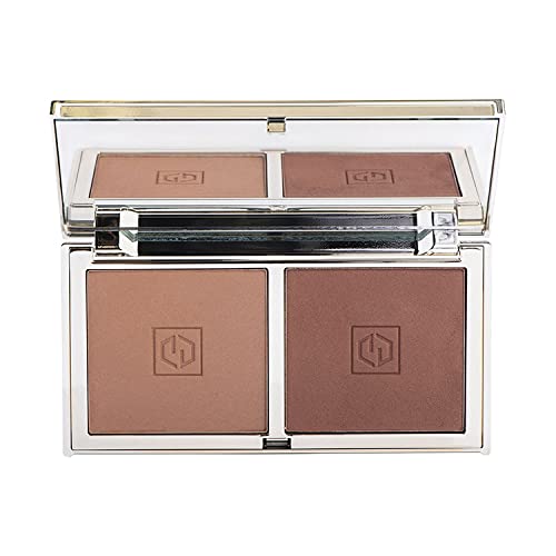 Jouer Bronzer Duo - Velvety Matte & Shimmer, Vitamin E Enriched, Talc & Gluten Free - 0.28oz