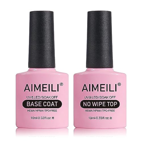 AIMEILI Gel Nail Polish Set - Long-Lasting Shine, Vegan & Toxin-Free - 2 x 10ml