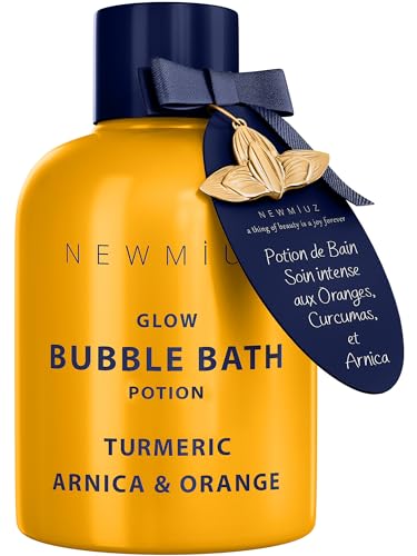 New Miuz Luxury Bubble Bath - Skin Healing, Stress Relief with Turmeric & Orange - 16oz