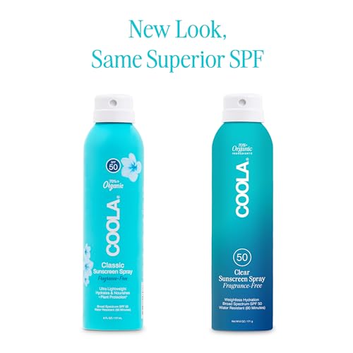 COOLA Organic Sunscreen SPF 50 - Broad Spectrum, Hydrating, Vegan, Gluten Free - 6 Fl Oz