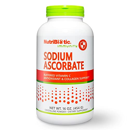 NutriBiotic Sodium Ascorbate Vitamin C Powder - Immune Support, Vegan, Non-Acidic - 16oz