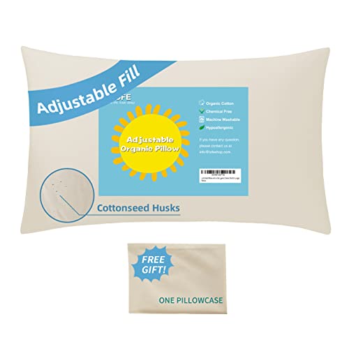 LOFE Organic King-Size Pillow & Gap Filler - Hypoallergenic, Adjustable Support - 12in Wide