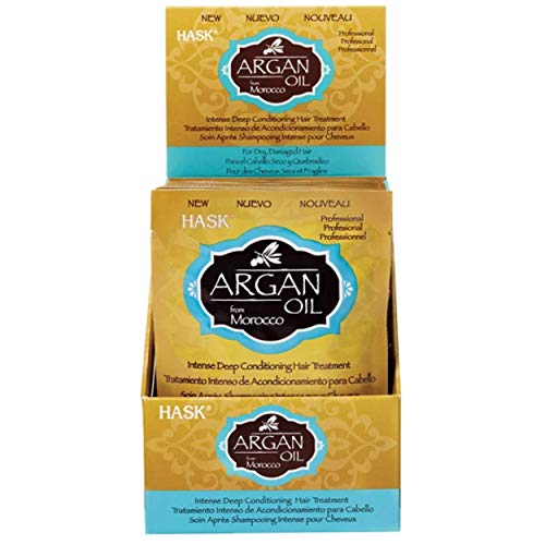 Hask Argan Oil Conditioner - Strengthens & Restores Dry Hair, Repairing Treatment - 1.75 oz