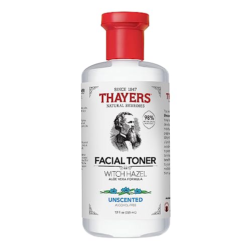 THAYERS Hydrating Witch Hazel Facial Toner - Alcohol-Free, Vegan, 98% Natural - 12 Oz