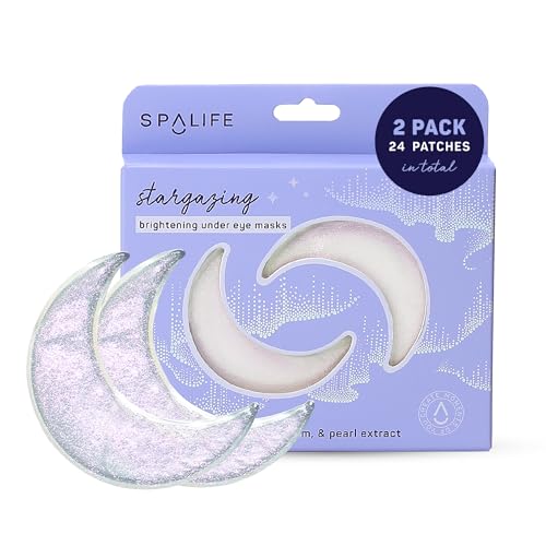 SpaLife Beauty Stargazing Eye Masks - Brightening Vitamin C & Snow Mushroom - 24 Pairs