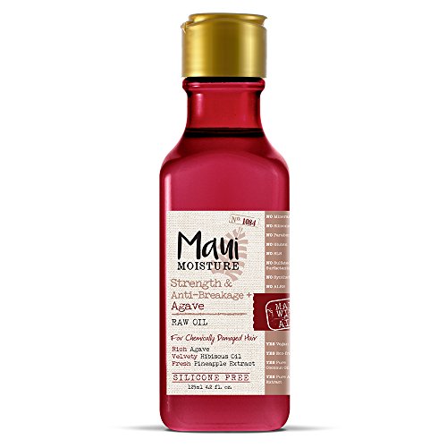 Maui Moisture Hair Oil - Strengthens & Reduces Breakage, Nourishing Agave & Hibiscus - 4.2oz