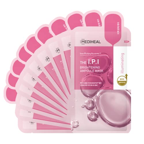 Mediheal IPI Ampoule Face Mask - Brightening with Niacinamide, Hydrogel, 10 Sheets