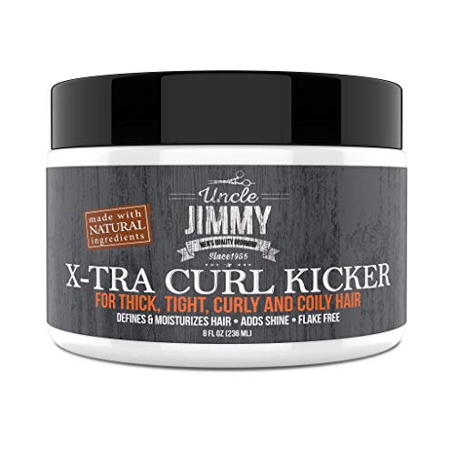 Uncle Jimmy X-TRA Curl-Kicker - Defines, Moisturizes & Adds Shine for Curly Hair - 8oz
