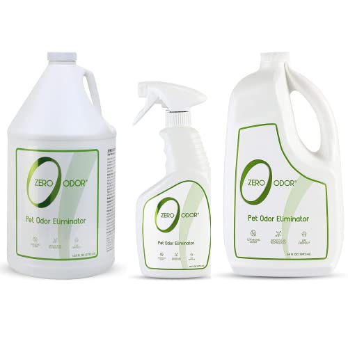 Zero Odor Pet Odor & Stain Remover - Non-Toxic, Eliminates Odors Permanently - 128oz