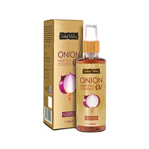 Indus Valley Onion Hair Oil - Promotes Hair Growth, Strengthens Roots, 200ml