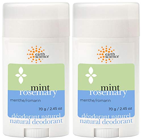 Earth Science All-Natural Deodorant - Fresh Mint & Rosemary, Aluminum Free - 2pk, 2.45 oz