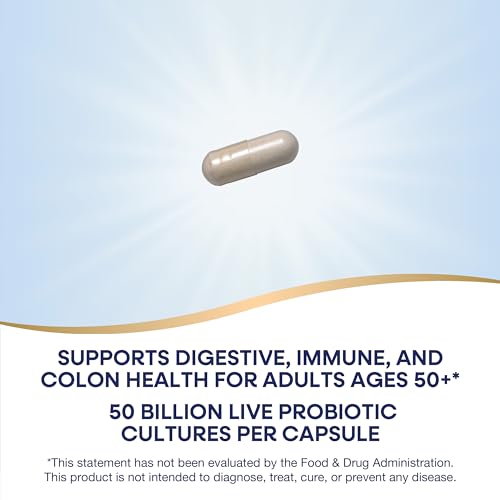 Nature’s Way Probiotic for Adults 50+ - Digestive, Immune & Colon Support - 30 Capsules