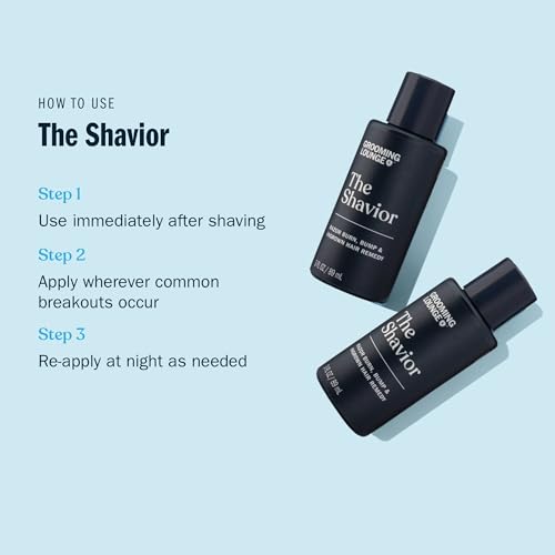 Grooming Lounge The Shavior Post Shave Balm - Calms Irritation, Prevents Ingrown Hairs - 3 oz