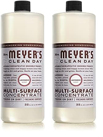 Mrs. Meyer's Multi-Surface Cleaner - Tough on Dirt, Biodegradable Formula, Lavender - 32oz (2-Pack)