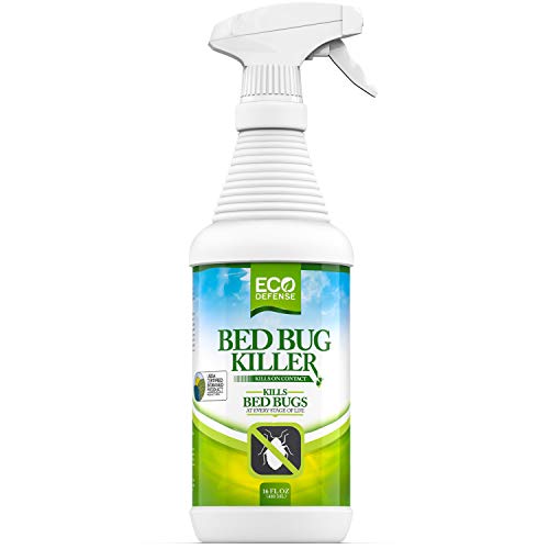 Eco Defense Bed Bug Killer - Natural, Fast-Acting Treatment, Non-Staining - 16oz