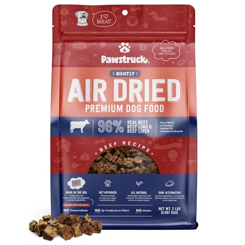 Pawstruck All Natural Air Dried Dog Food - High Protein, Grain Free, Vet Recommended - 2lb