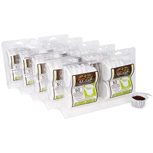 Perfect Pod EZ-Cup Paper Coffee Filters - Smooth Brew, 100% Biodegradable, 10-Pack (500 Filters)