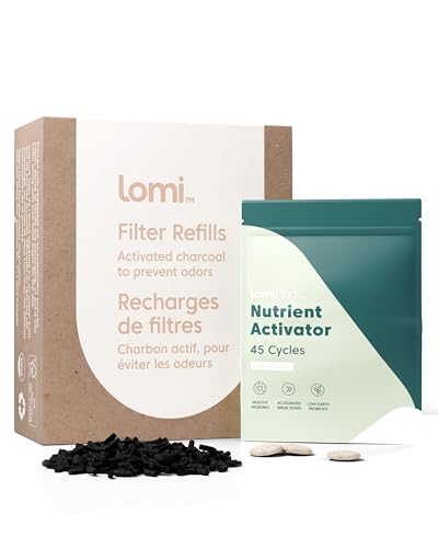 Lomi Composter Pods & Filters Bundle - Boost Nutrient-Rich Plant Food, Odor Control - 2 Bags