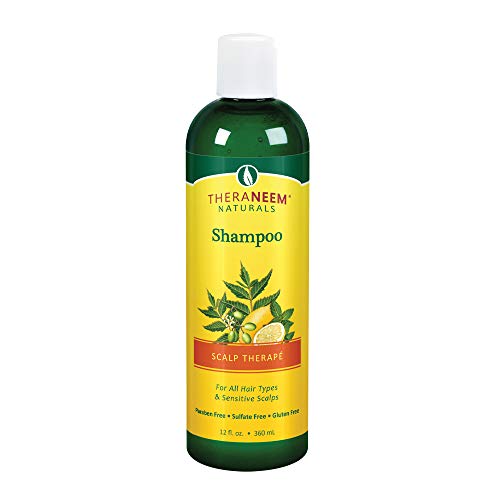 Thera Neem Scalp Therapy Shampoo - Nourishes & Calms Sensitive Scalp with Organic Oils - 12oz