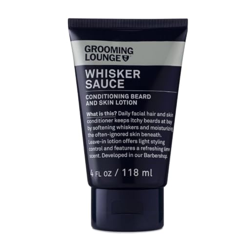 Grooming Lounge Whisker Sauce Beard Conditioner - Softens and Moisturizes, Refreshing Lime - 4 oz