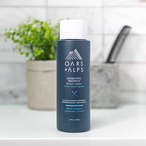 Oars + Alps Hydrating Shampoo - Moisture-Rich Formula with Kelp & Algae Extracts - 13.5oz
