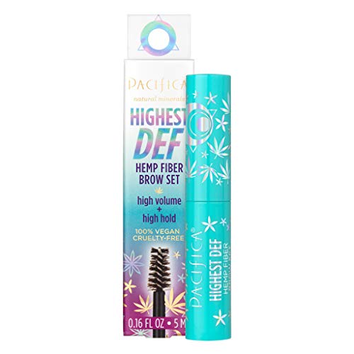 Pacifica Hemp Fiber Brow Set - Volume & Hold, Vegan Brush, Talc-Free - 0.16 Fl Oz, Clear