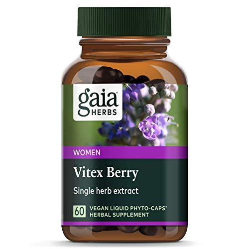 Gaia Herbs Vitex Berry Supplement - Hormone Balance, Vegan Liquid Capsules - 60 Count