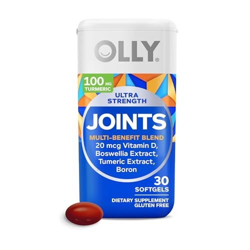 OLLY Ultra Joint Softgels - Supports Comfort & Flexibility with Turmeric & Boswellic Extract - 30ct