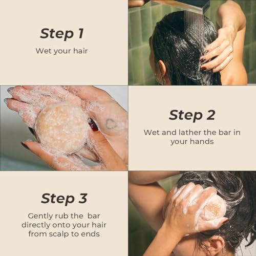 The Earthling Co. Shampoo Bar - Boost Hair Growth, Hydrate & Volumize - Vanilla Coconut, 3 oz