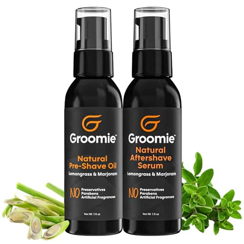 GROOMIE After Shave Lotion - Natural Formula with Milk Thistle, Prevents Razor Burn - 1oz