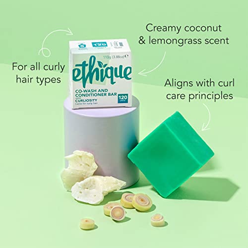 Ethique Curl Conditioner Bar - Defines Curls, Deeply Moisturizing, Vegan, Cruelty-Free - 3.88 oz