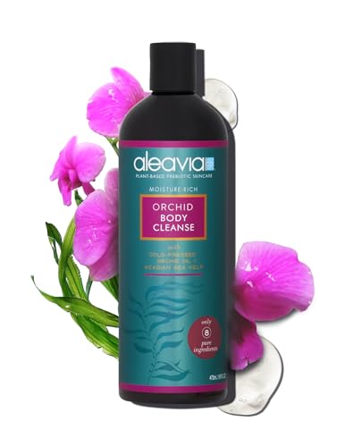 Aleavia Body Wash - Nourishing Prebiotic Cleanser with Orchid Oil, Soothes Sensitive Skin - 16oz