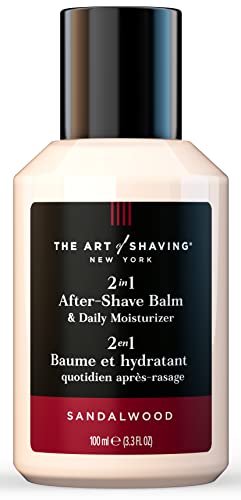 The Art of Shaving After-Shave Balm - Hydrates & Soothes Sensitive Skin, Sandalwood - 3.3 Fl Oz