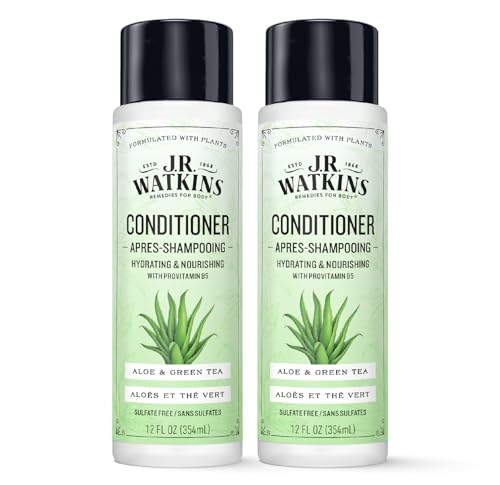 J.R. Watkins Daily Hydration Conditioner - Nourishing Aloe & Green Tea - 12 fl oz, Pack of 2