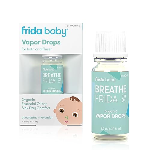 Frida Baby Breathefrida Essential Oil Drops - Clear Congestion, Organic Eucalyptus - 0.32 fl oz