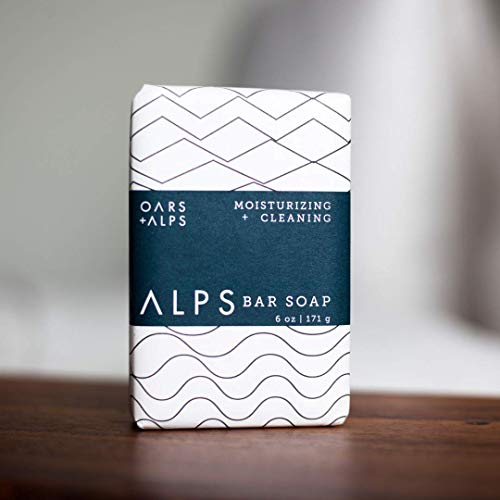 Oars + Alps Men's Bar Soap - Deeply Moisturizing with Shea Butter & Juniper, TSA Approved - 6oz