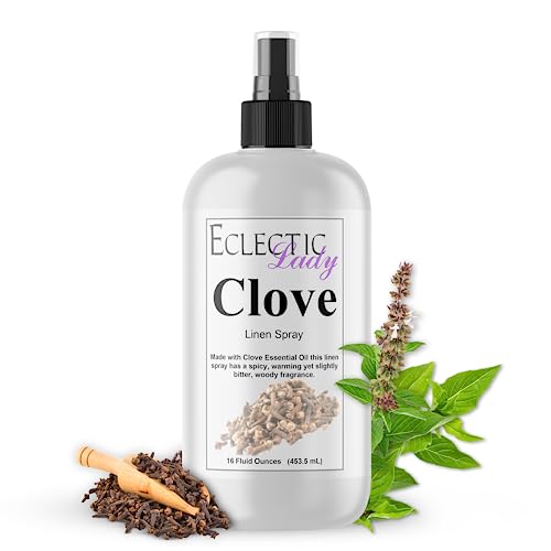 Clove Fragrance Oil Linen Spray - Handmade, Phthalate-Free, Paraben-Free - 16oz