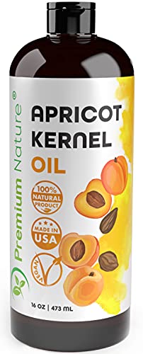 Apricot Kernel Oil - Nourishing Skin & Hair Moisturizer, Ideal Carrier for Essential Oils - 16oz