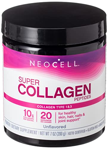 Neocell Collagen Protein Powder - 6,600mg Types 1 & 3 for Healthy Skin, Unflavored - 7oz