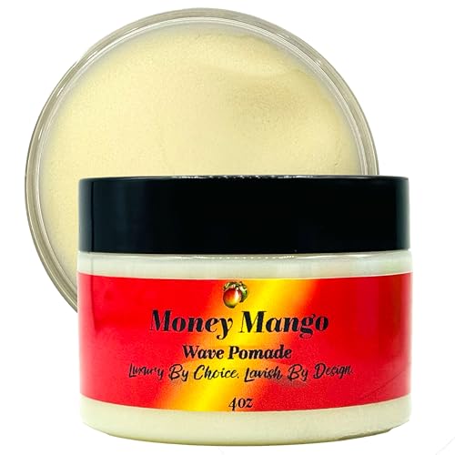 Money Mango Pomade - Strong Hold for Defined 360 Waves, Natural Ingredients - 4oz