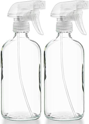 Sally's Organics Glass Spray Bottles - Reusable, BPA-Free, Versatile for Home Use - 2 Pack, 16oz