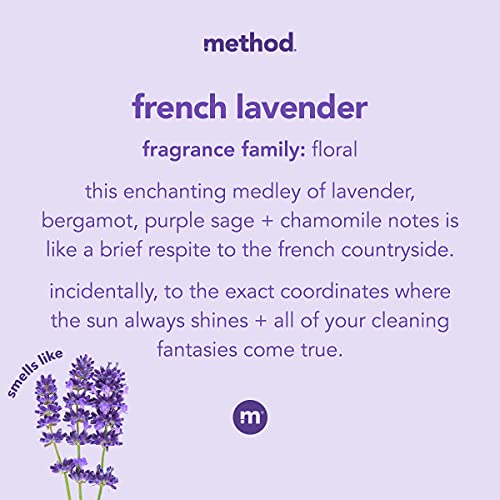 Method All-Purpose Cleaner - Plant-Based Power, Biodegradable, French Lavender - 28 Fl Oz, Pack of 4