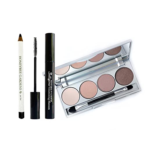 Honeybee Gardens Eye Shadow Bundle - Highly Pigmented, Vegan & Cruelty-Free - 4 Shades