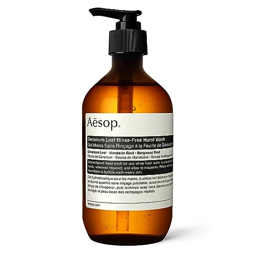 Aesop Geranium Leaf Hand Wash - Hydrating, Purifying Gel, Paraben-Free, Vegan - 500mL