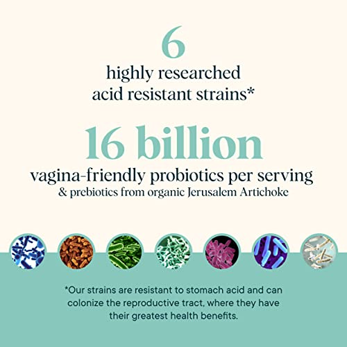 Ora Organic Probiotic for Women - Supports Vaginal Health, Digestive Comfort - 60 Vegan Capsules