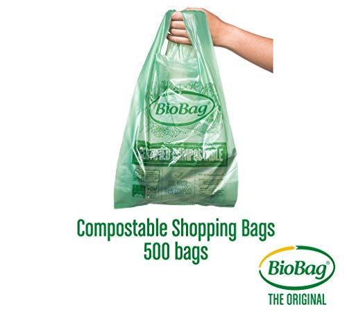 BioBag Compost Bags - 100% Certified Compostable, 12 lb Capacity, 500 Count, 16.1" x 19.7"