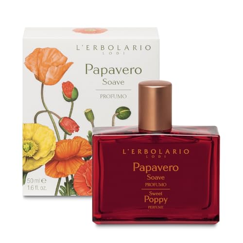 L'Erbolario Sweet Poppy Perfume - Uplifting Floral Aroma, Organic & Cruelty-Free - 1.6oz EDP Spray