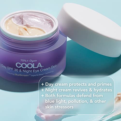 COOLA Face Moisturizer - SPF 30 Protection, Resveratrol & Vitamin C, 0.8 Fl Oz